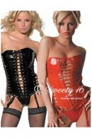 Hot Lace-up Vinyl Corset