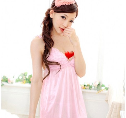 Charming Red V Neck Babydoll