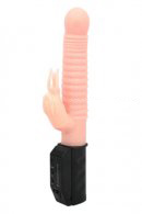 Yellowish Pink Multi-speed Double-Ended Yelly Dildo