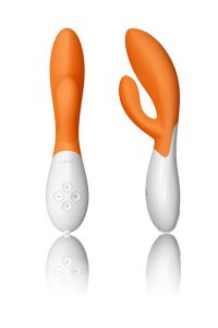 Naughty Rabbit dual-motors LELO Ina Orange Vagina Vibrators