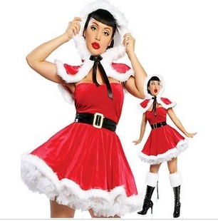 Stretch Velvet Christmas Dress
