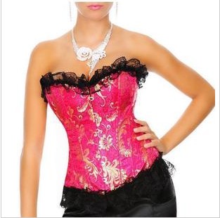 Satin Zipper Red Hot Corset