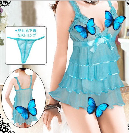 Sexy Off Shoulder Bright Color Baby Doll