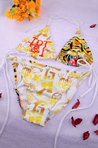 Sexy Tiger Tattoo Flirty Bikini