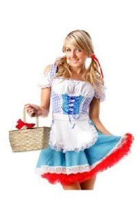 Blue Sexy Classic Maid Costume For Party Perfect Play