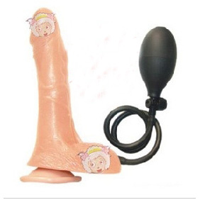 Inflatable Flesh Color Stimulation Dildos