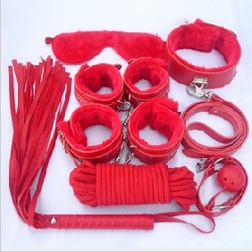 Red Fur Leather Fancy 7 Sets SM Toys