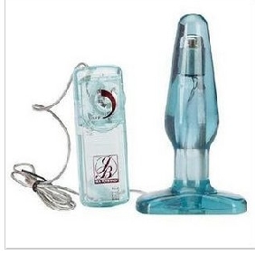 Romantic Facete Rocket Shape Transparent Battery Anal Toys