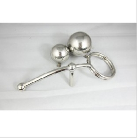 Stainless Steel Ball Anal Plug Penis Ring Anal Toys