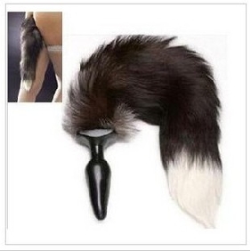 Fox Tail Simulate Provocative Black Anal Toys