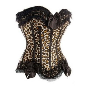 Fashion Sexy Leopard Grain Lace Formal Corsets & Bustiers