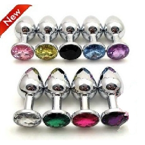 Cute Metal Stainless Steel Diamond Anal plug