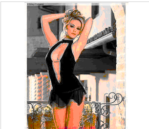 Black Tempt Smooth Neck Strap Dress