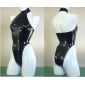 Women's Halter Backless Latex Ammonia Teddies Custom Made